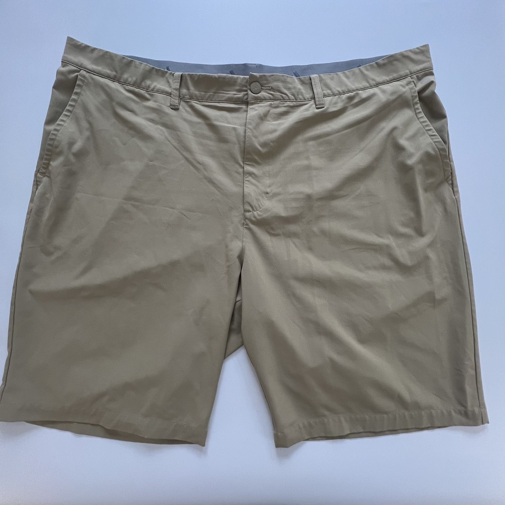 Adidas Ultimate365 Golf Shorts Men's 44 Hemp Khaki 10" Inseam Stretch